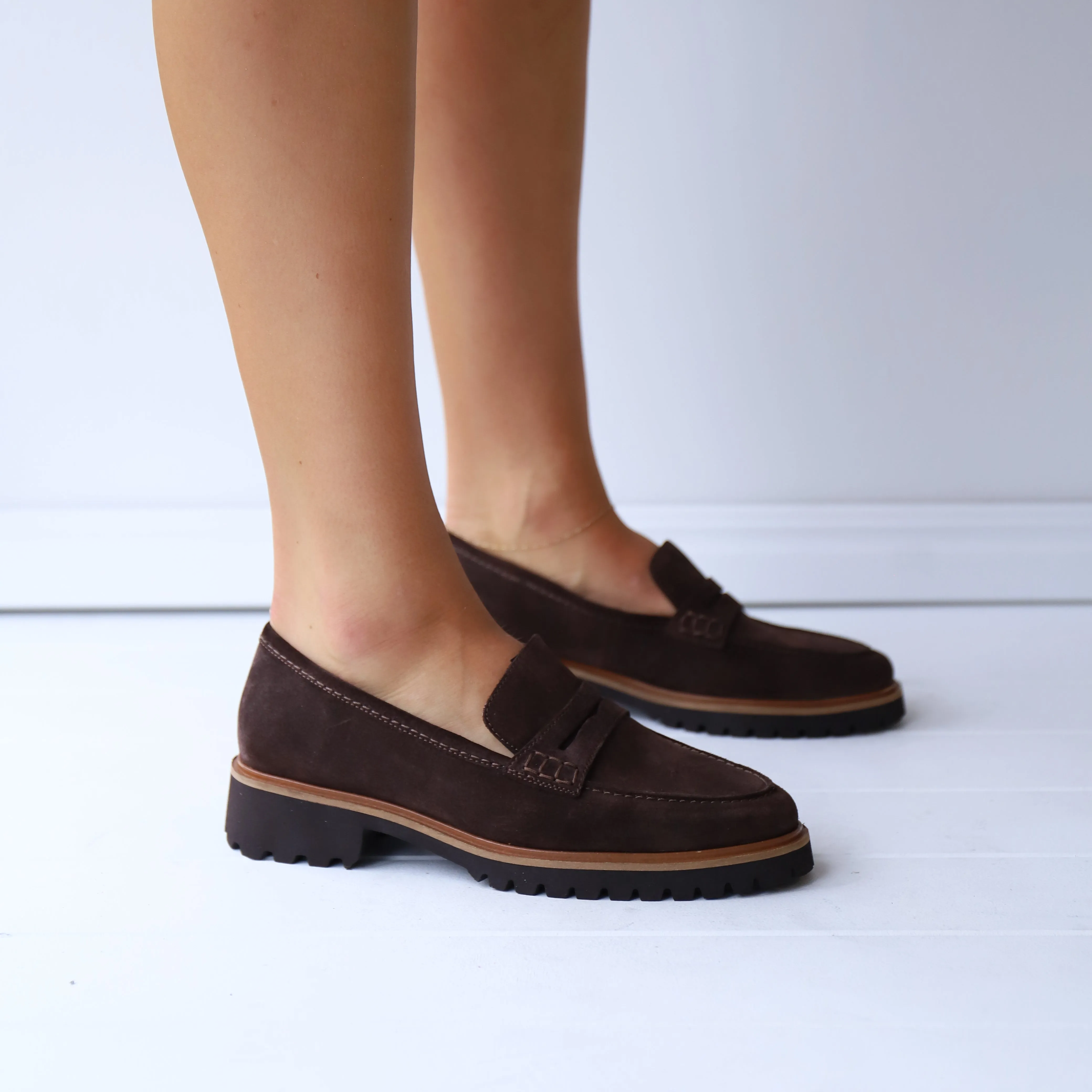 31201 Chocolate Suede Luxury Gala Formal Style