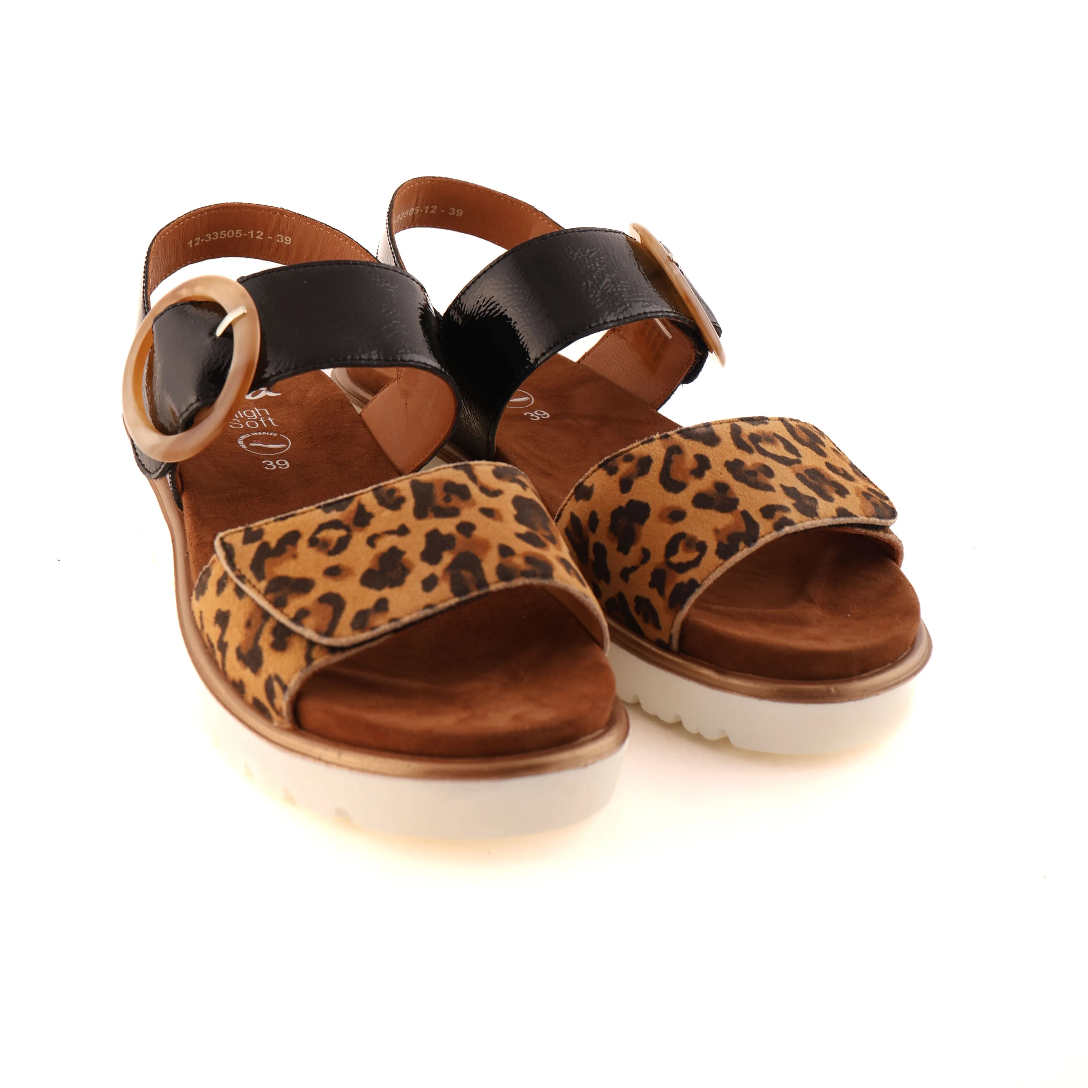 Car Ride 33505 Leopard and Black Patent