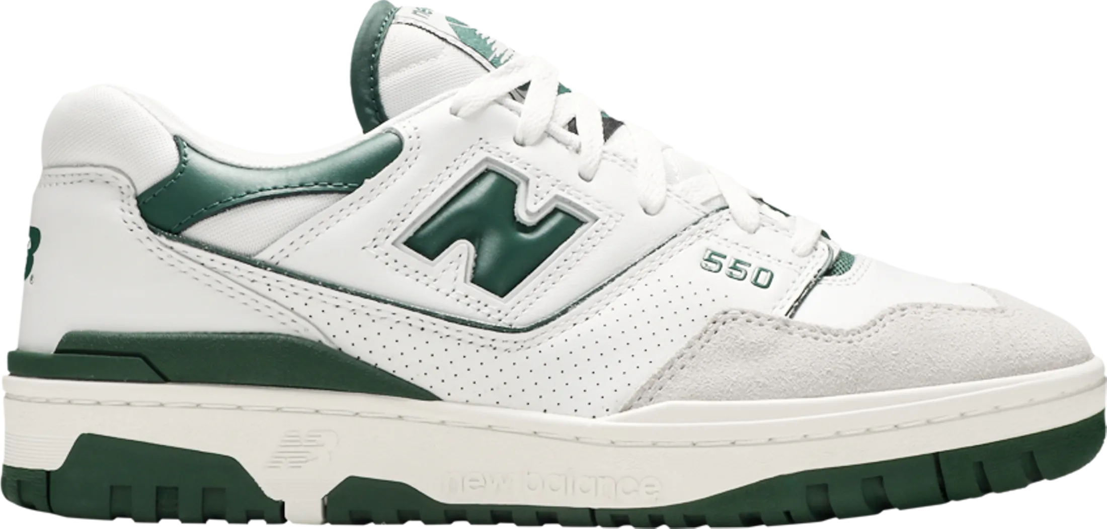 reinforced - toe running shoes 550 'White Green' - BB550WT1
