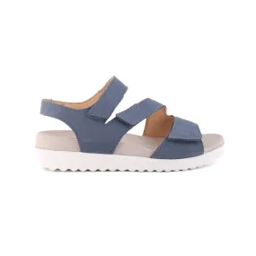 781 Navy Nubuck Sandal Pads Outing Fit