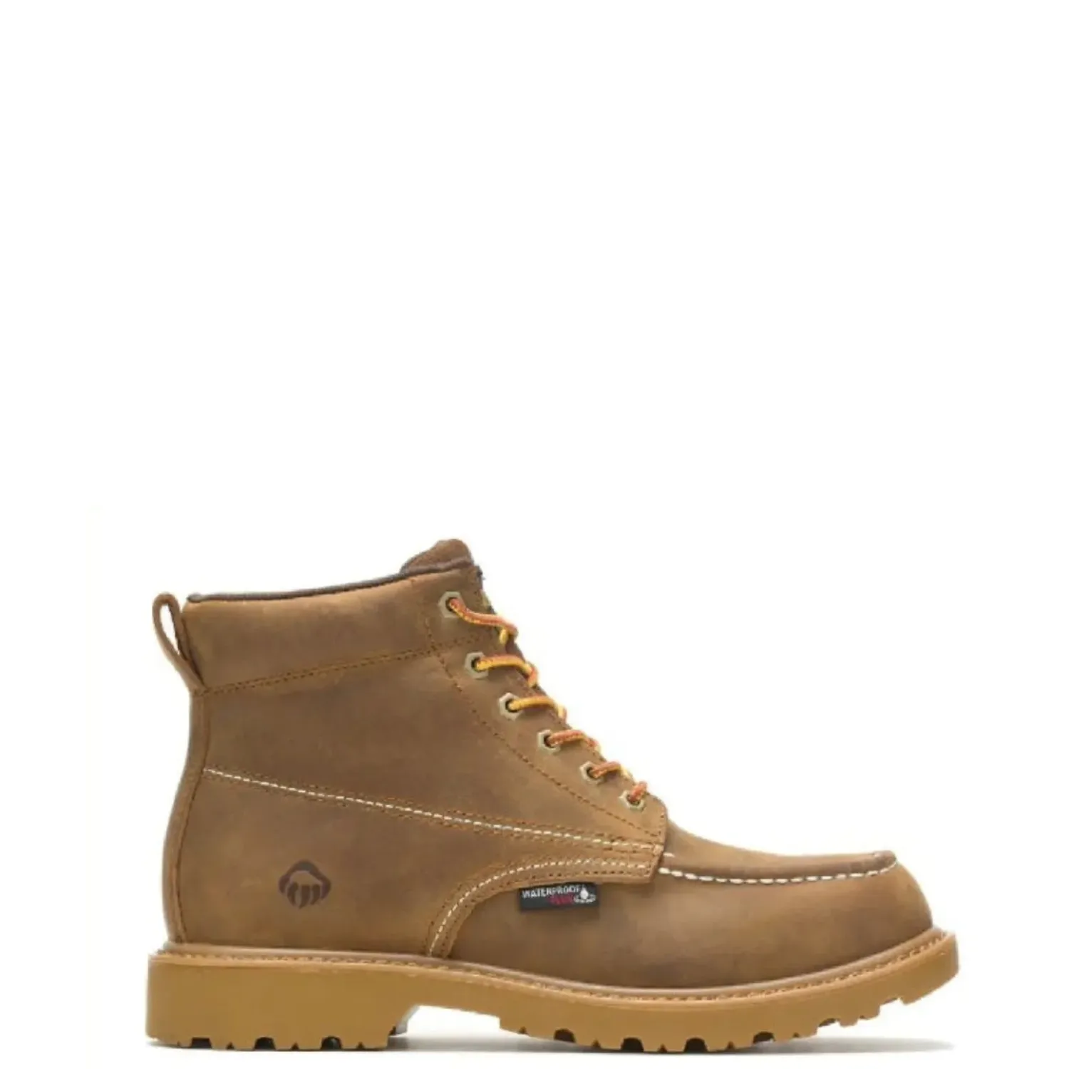 Slip Grip Lace Up Wolverine Men's Floorhand Waterproof 6" Moc Toe Work Boot