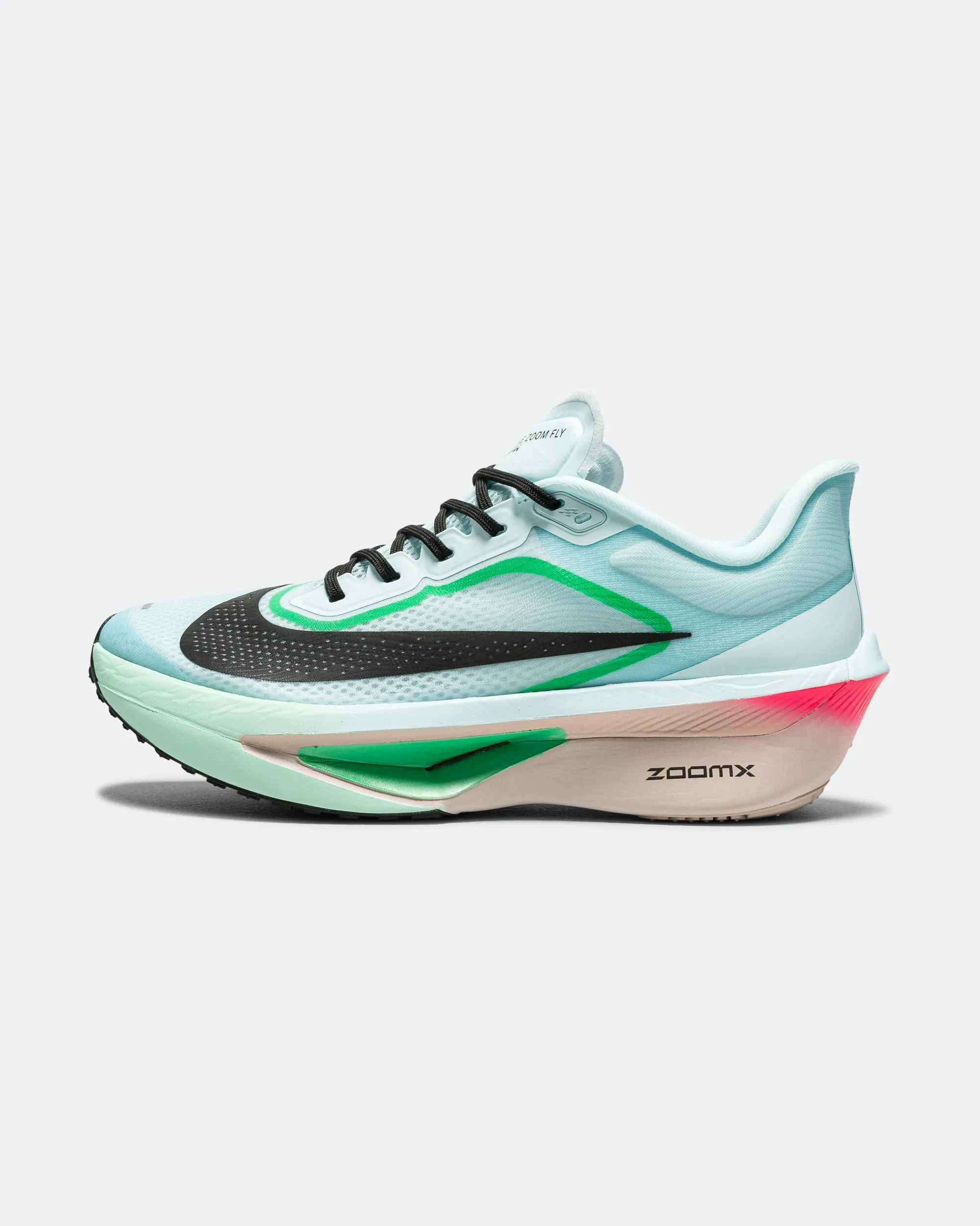 Mens Zoom Fly 6 - Glacier Ice/Black-Hyper Pink-Green Shock Odor Resistant