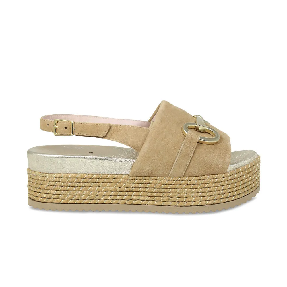 Elastic Sides Comfort Technology Bree: Camel Suede