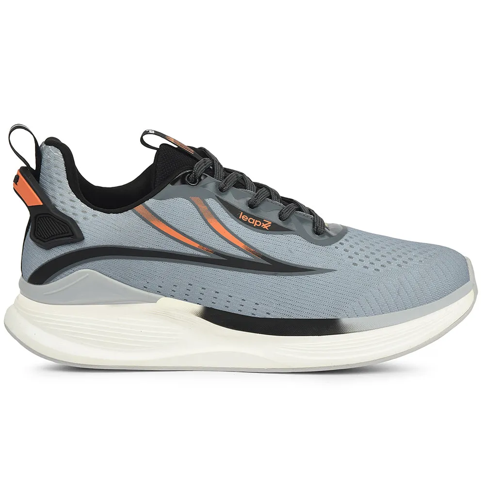 Rebound Propulsion Plate Downhill running Leap7x Grey Sports Lacing Running Shoes For Men DARIO By Liberty