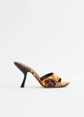 Market Stroll Sleek Fit Adele Printed Flames Mules
