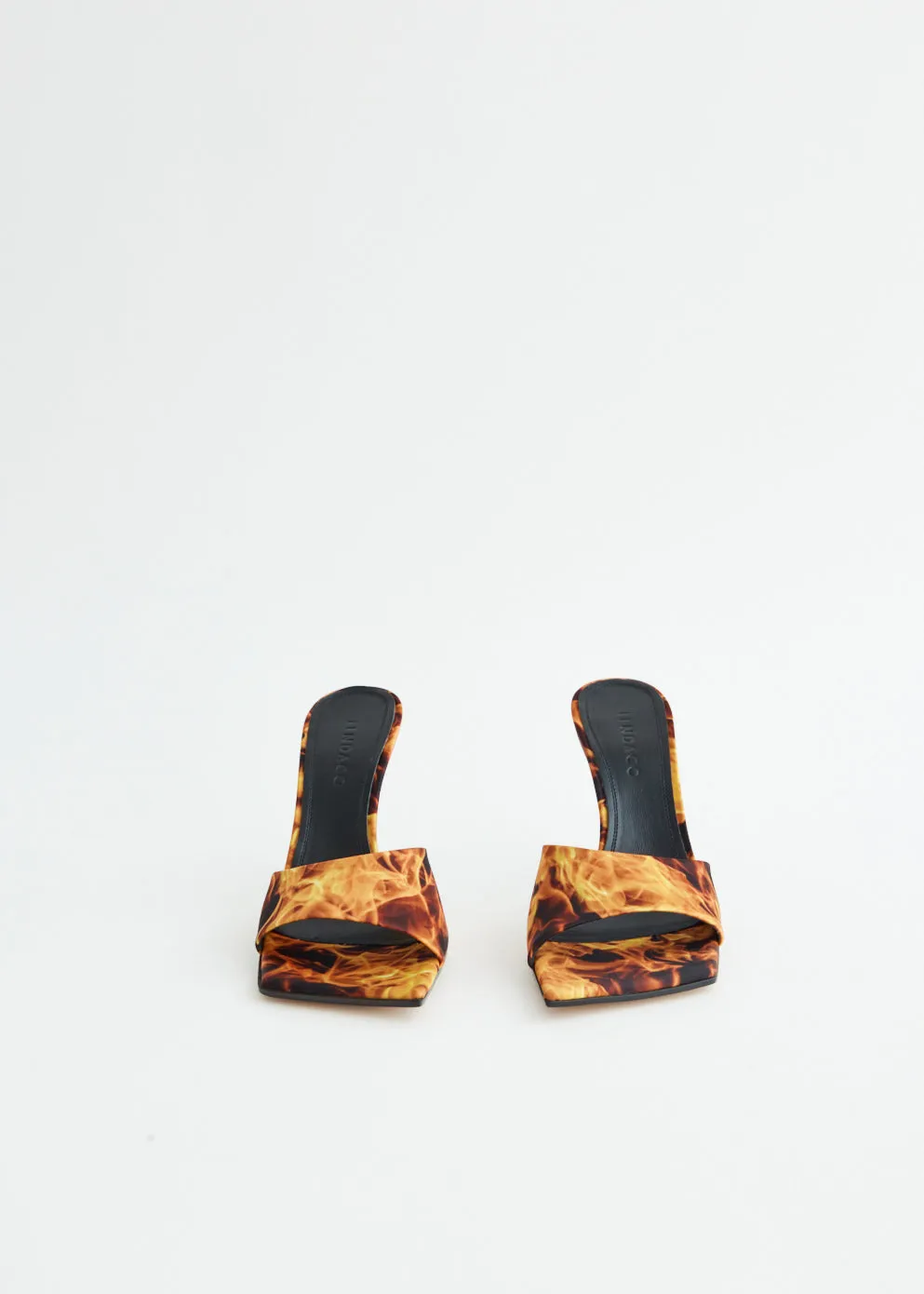 Mules style Adele Printed Flames Mules