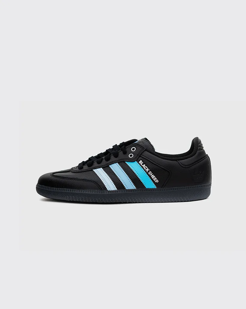 Adidas Black Sheep x CLTFC Samba Shoe - Black/Blue All Season