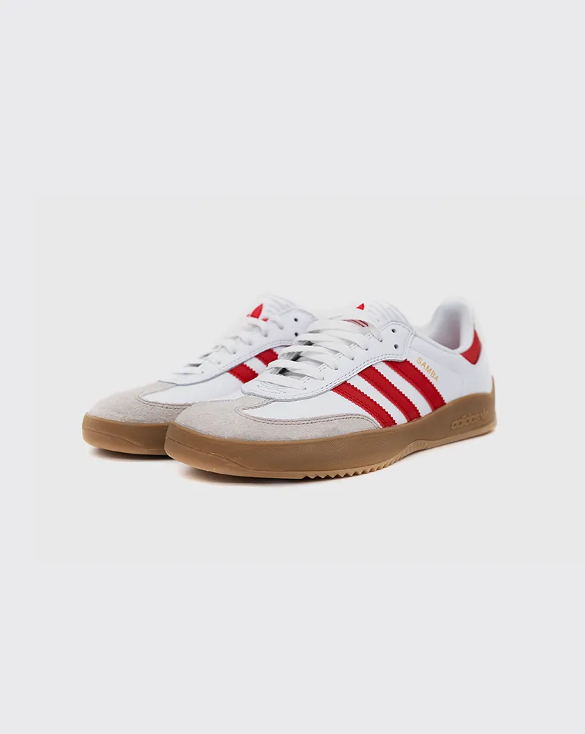 Adidas Puig Samba - White/Scarlet/Gum Quick Dress
