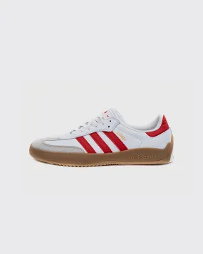 Smooth Motion Transition Balanced Walk Adidas Puig Samba - White/Scarlet/Gum