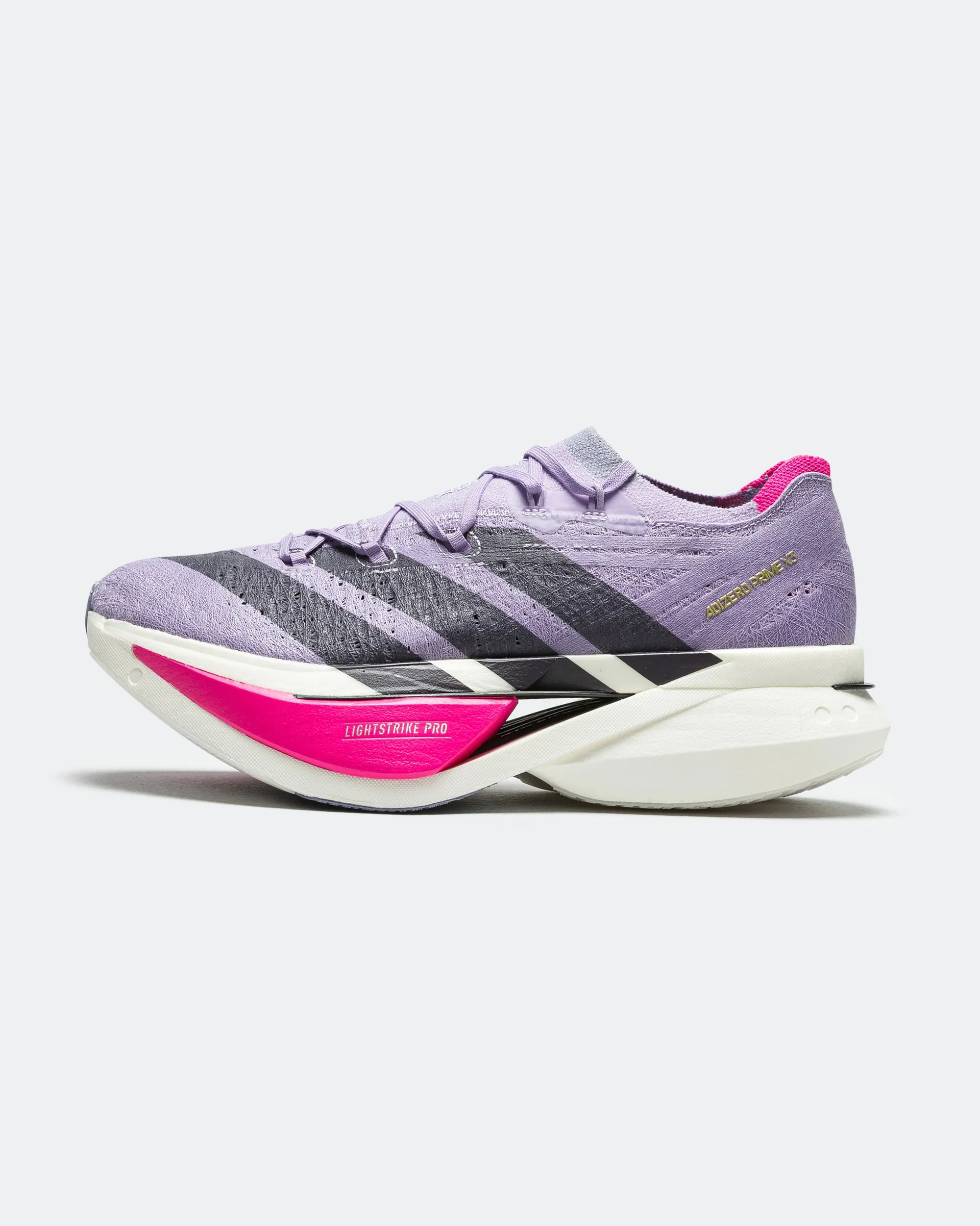Shockproof Heel Adizero Prime X3 Strung - Powder Plum/Aurora Black-Shock Pink
