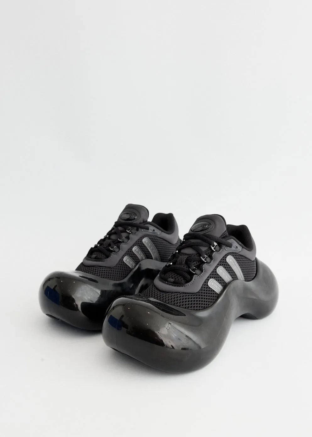 x Avavav Women's Moonrubber Megaride 'Core Black' Sneakers Soft Arch