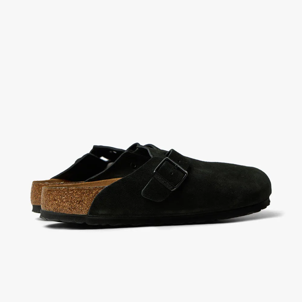 Fashion Accent Anytime Fit Birkenstock Boston Suede / Black