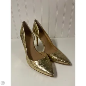 Shoes Heels Stiletto By Inc In Gold, Size: 9 Drive Ready