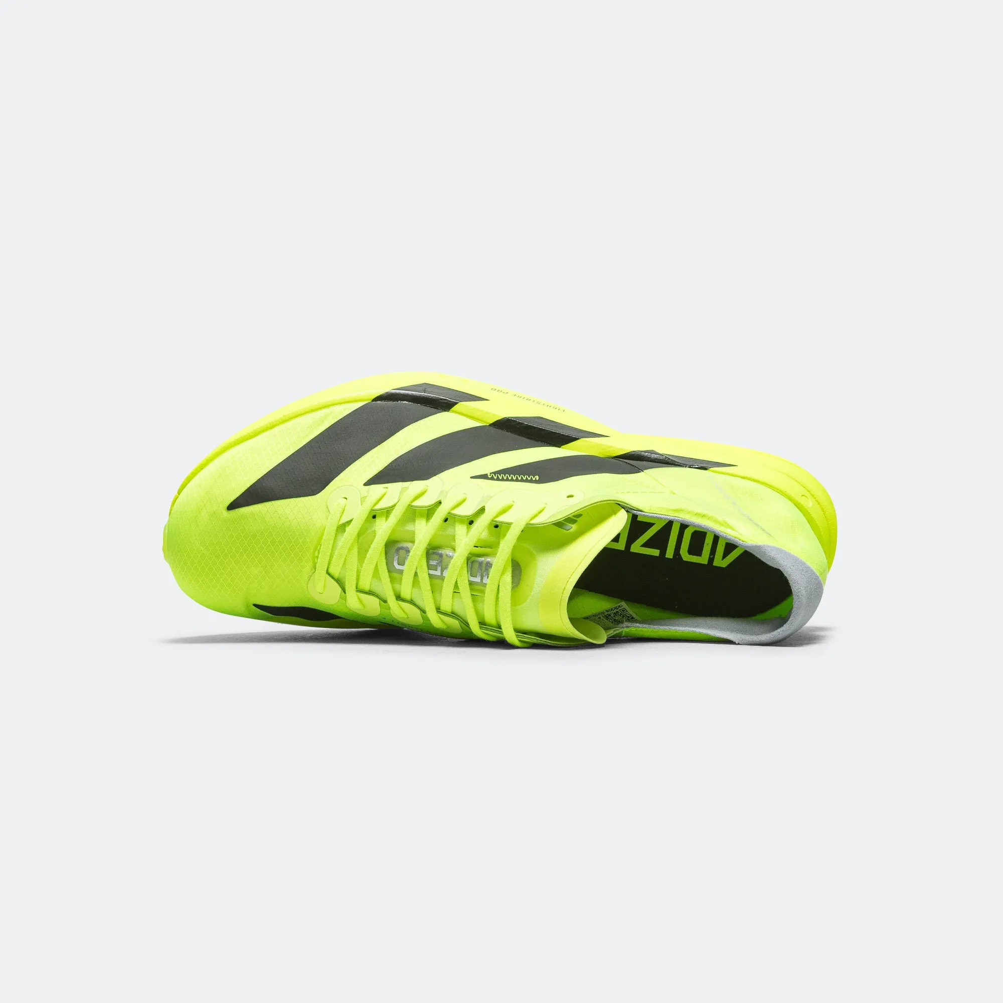 Mens Adizero Adios Pro 4 - Lucid Lemon/Core Black-Halo Silver Quick   Dry Breath Space