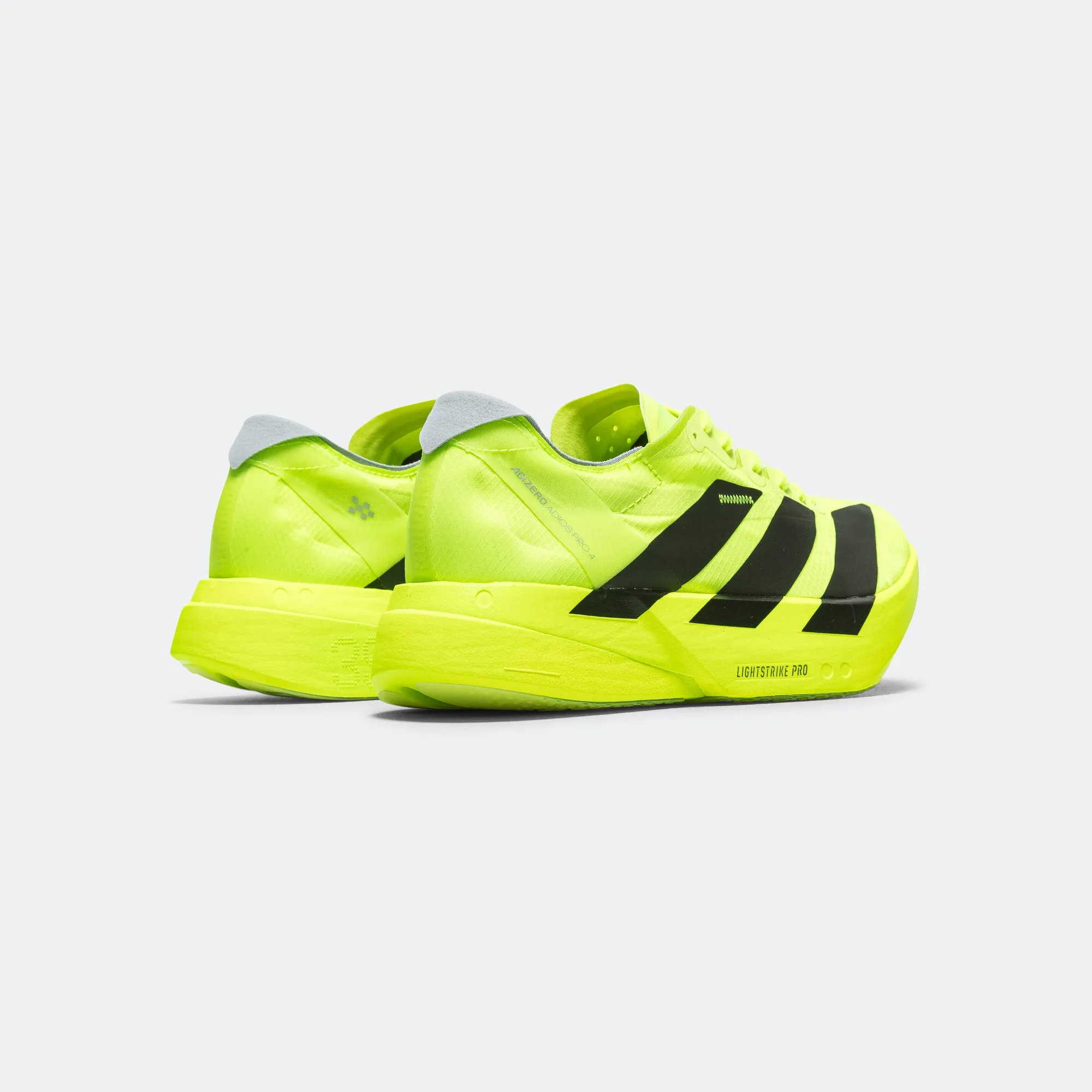 Score Hike Mens Adizero Adios Pro 4 - Lucid Lemon/Core Black-Halo Silver