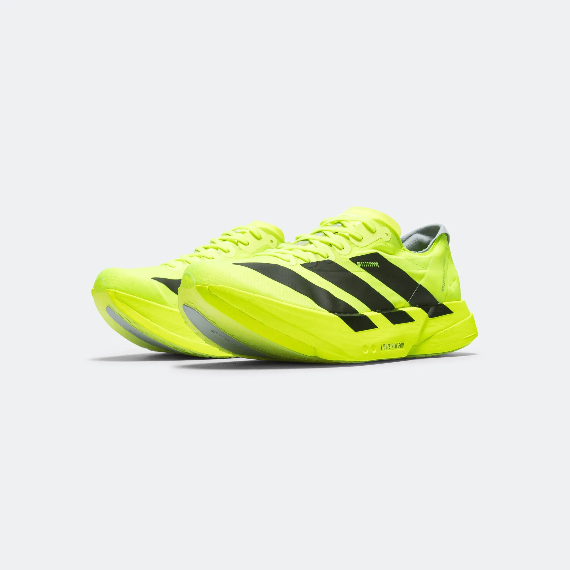 Light Motion Leisure Day Mens Adizero Adios Pro 4 - Lucid Lemon/Core Black-Halo Silver