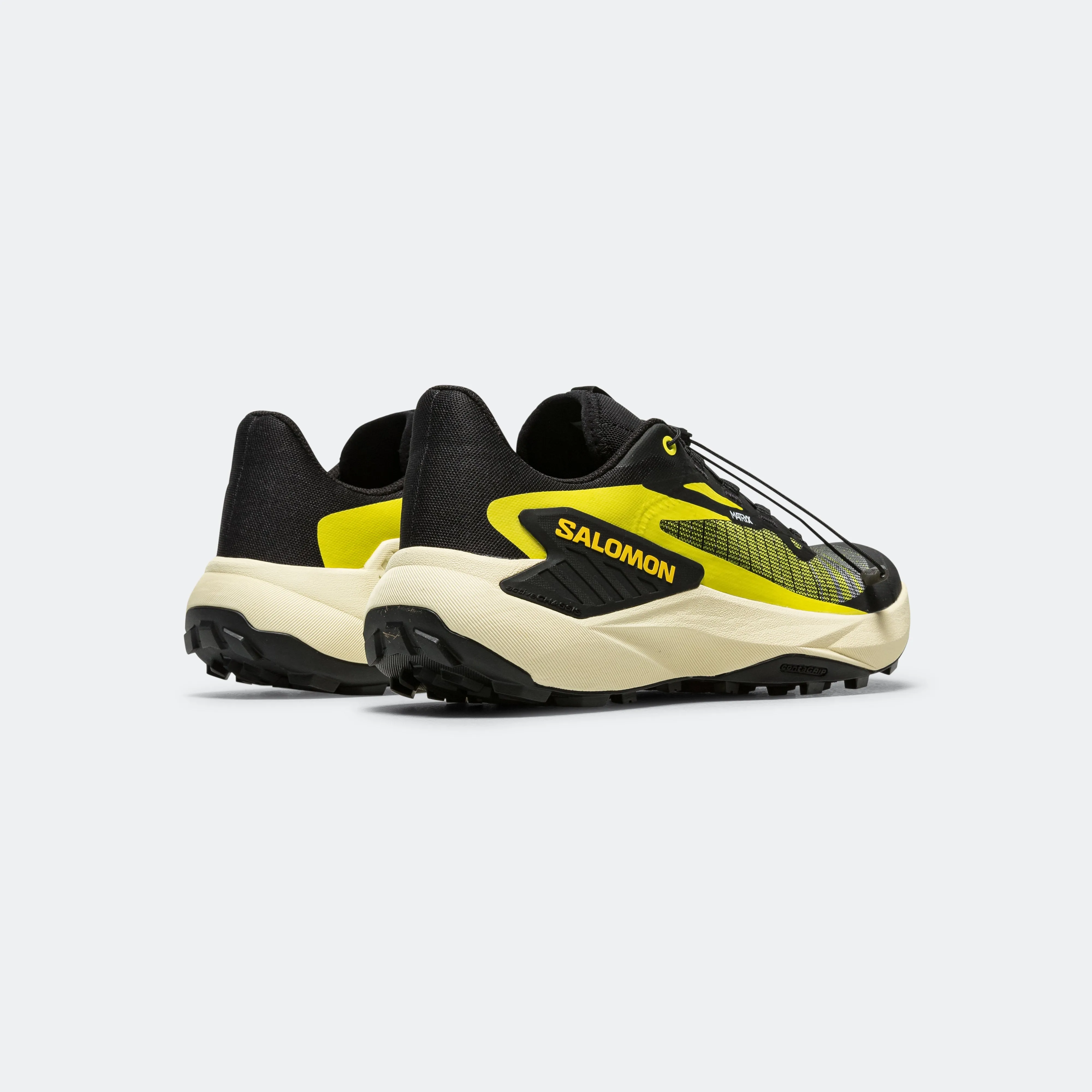 Mens Genesis -Black/Sulphur Spring-Transparent Yellow Comfortable ankle Velcro   closure