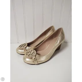 Indoor Use Ergonomic Shape Shoes Designer By Tory Burch In Gold, Size: 6