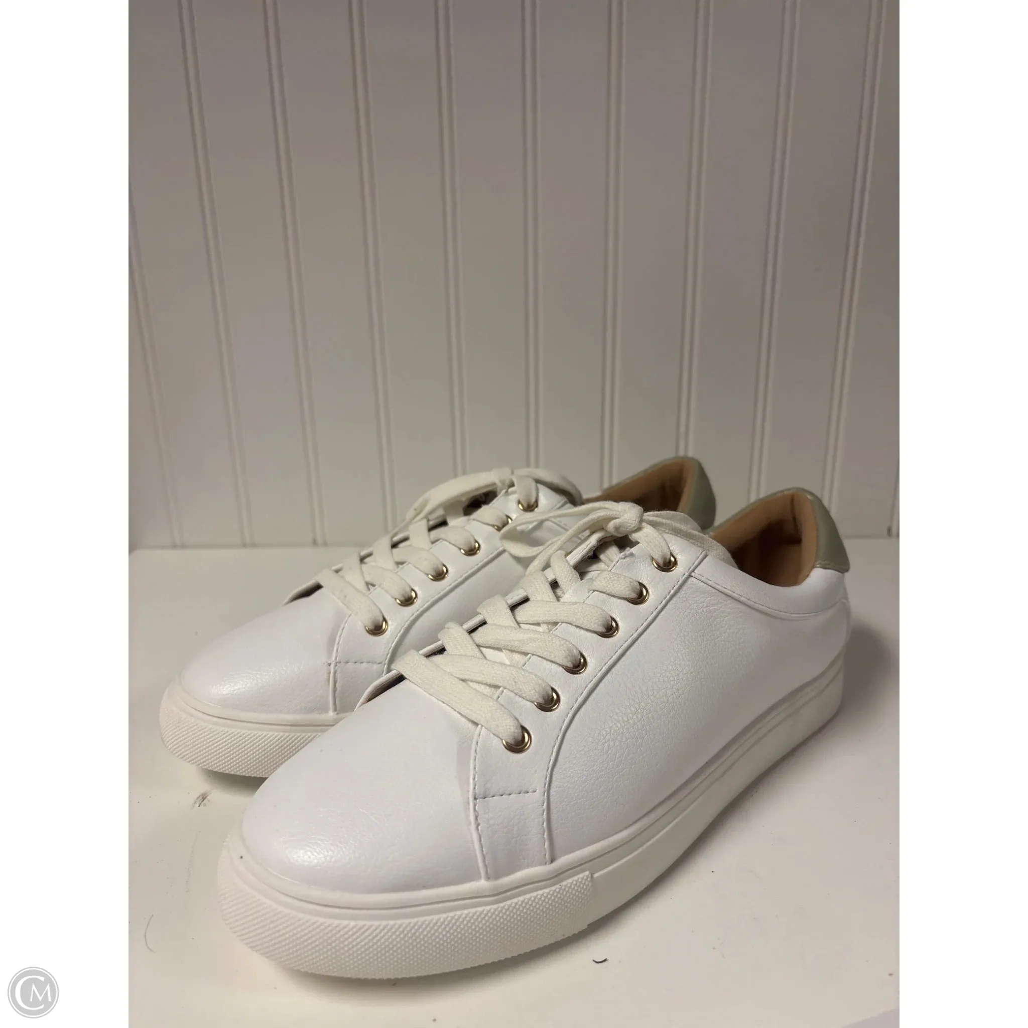 Lifestyle Design Shoes Sneakers By Loft In Green & White, Size: 8.5