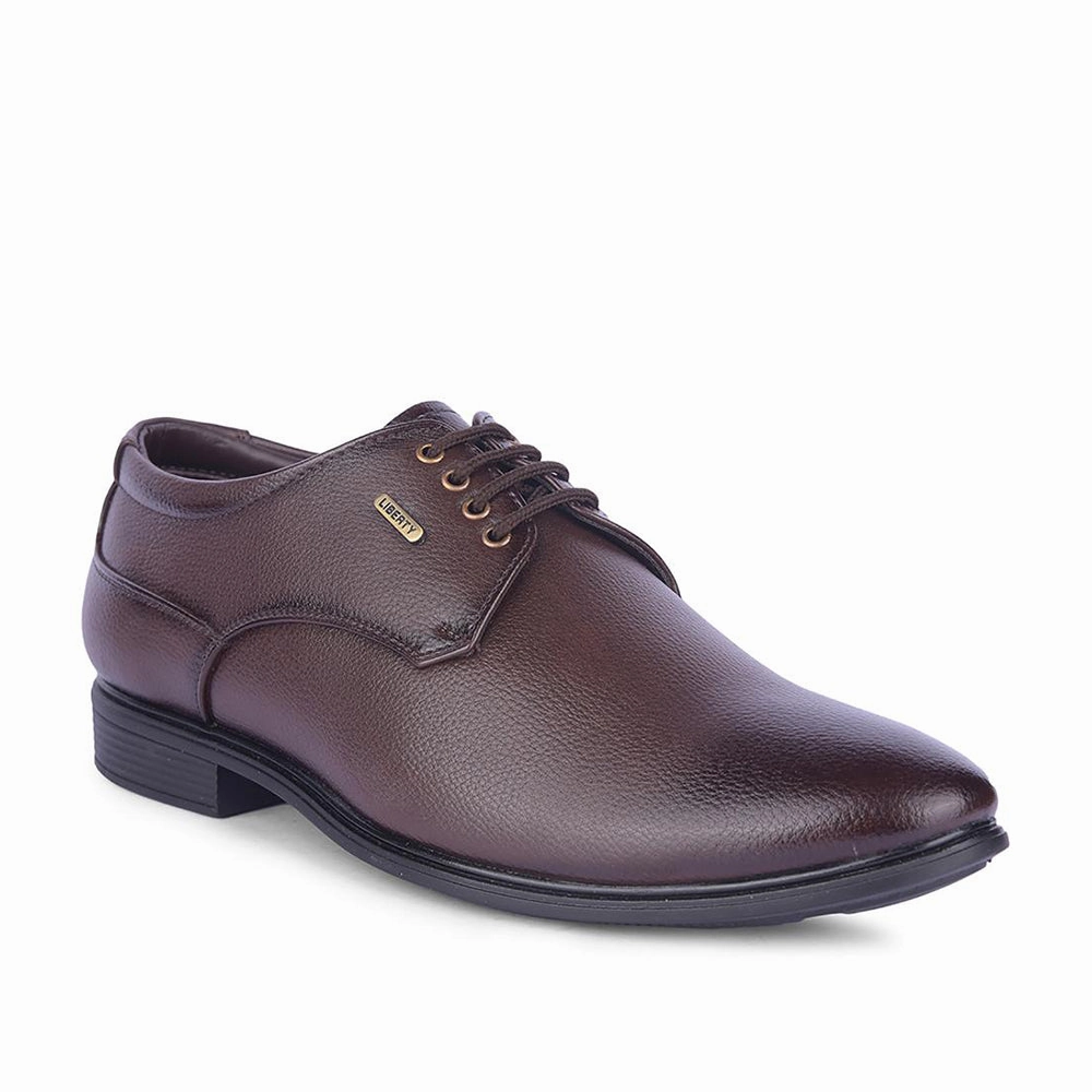 Smart Comfort Seasonal Wear Fortune By Liberty Mens HIL-5 Brown Formal Lacing Shoes