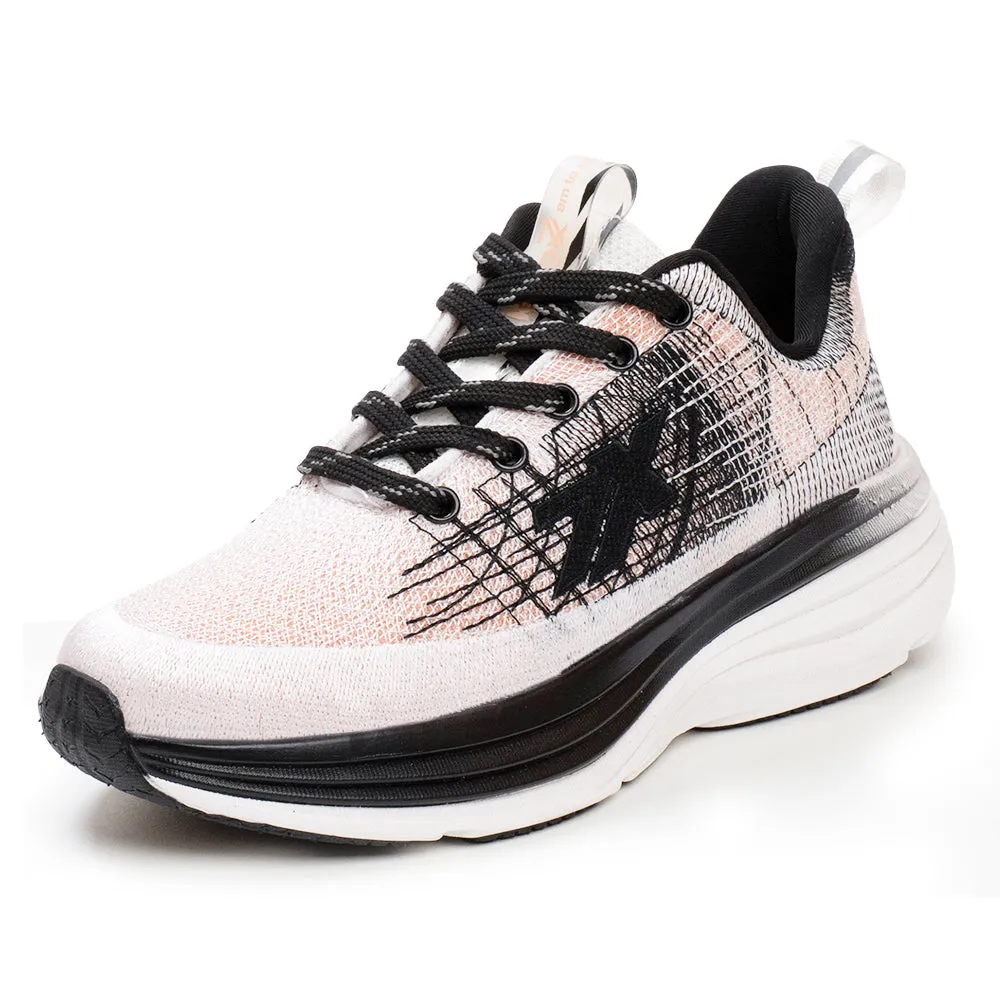 compacted - dirt running option Tensile Webbing Leap7x Peach Sports Lacing Running Shoes For Women WAVESTAR-4 By Liberty