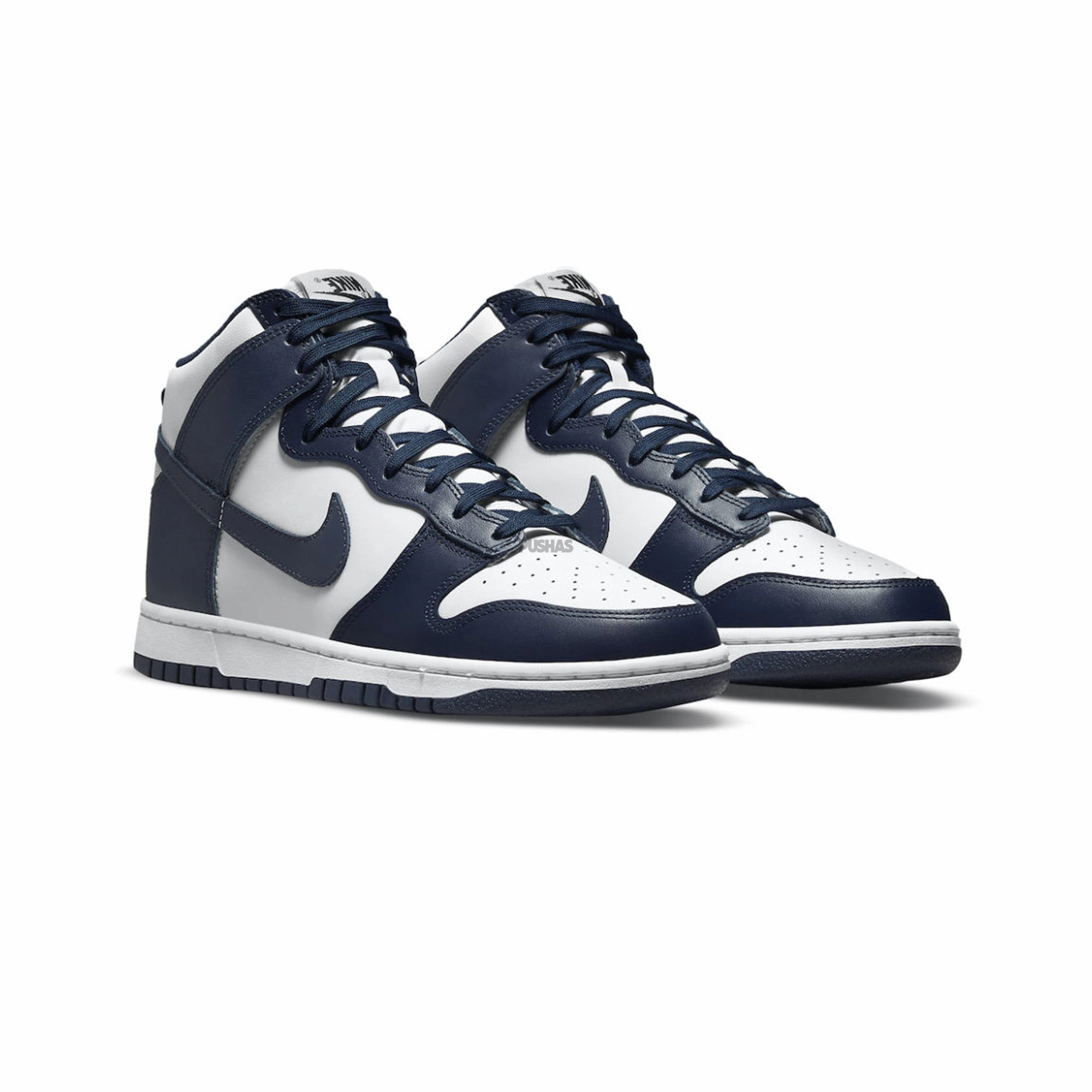 Layered silhouette Nike Dunk High 'Championship Midnight Navy' (2021)