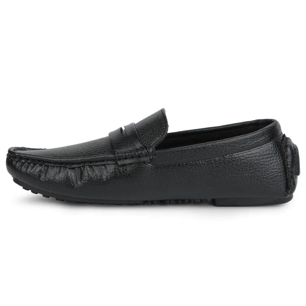 Icon Look Fortune Black Formal Loafers For Men CLASSIK-2E By Liberty