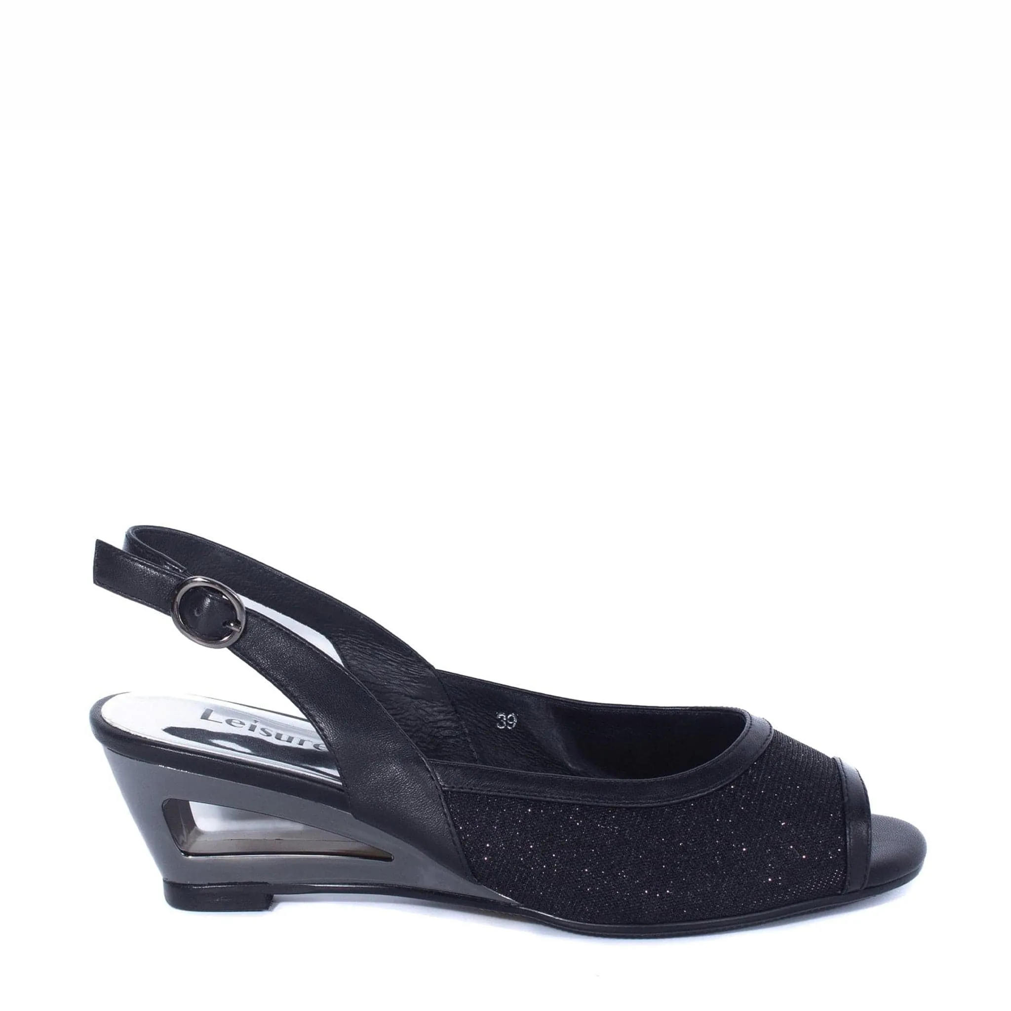 ELLO Black Shimmer Seasonal Footwear Versatile Design