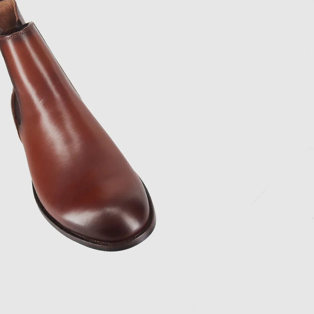 Water Line Plymouth Chelsea Boots Cognac