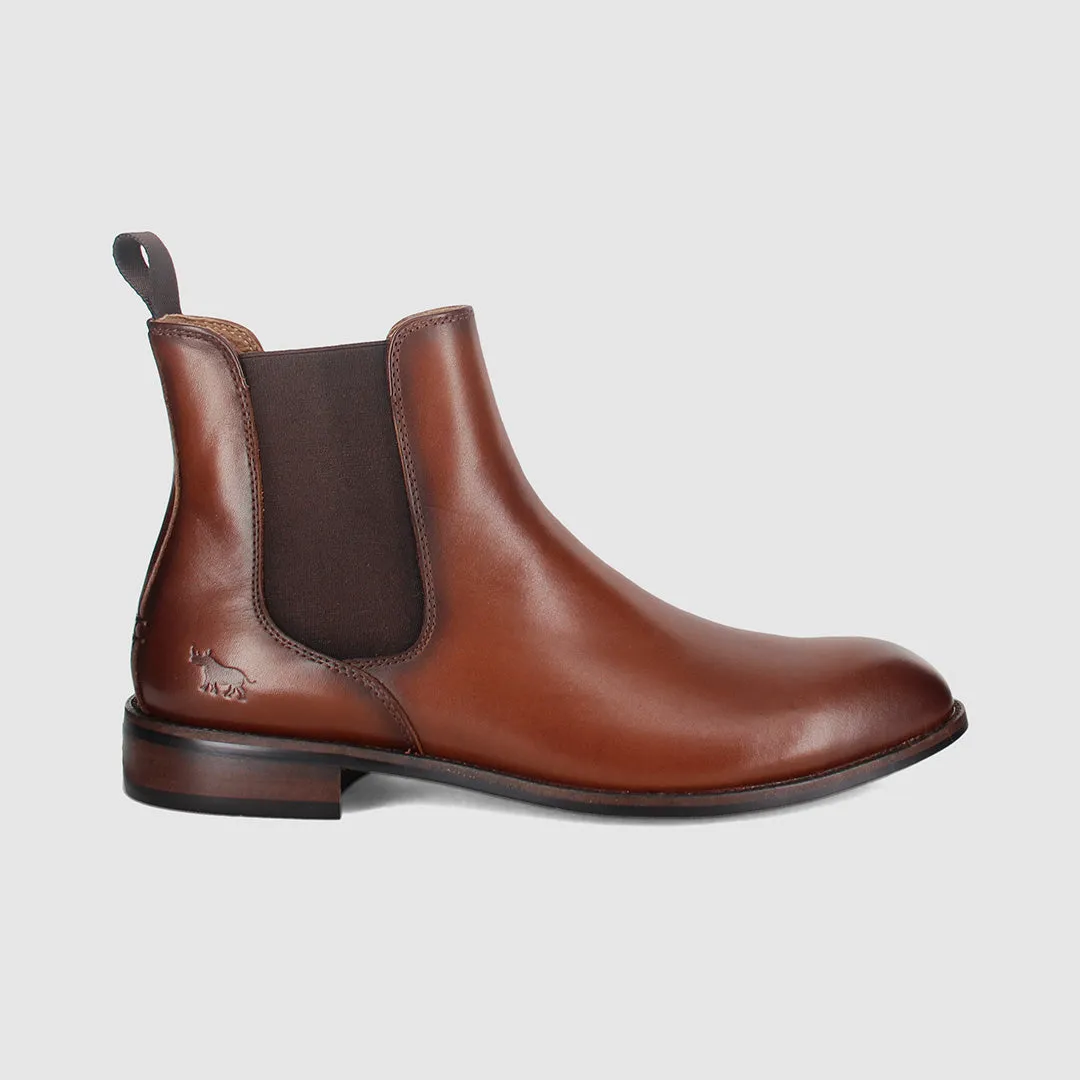 Eco Material Trail Runner Plymouth Chelsea Boots Cognac
