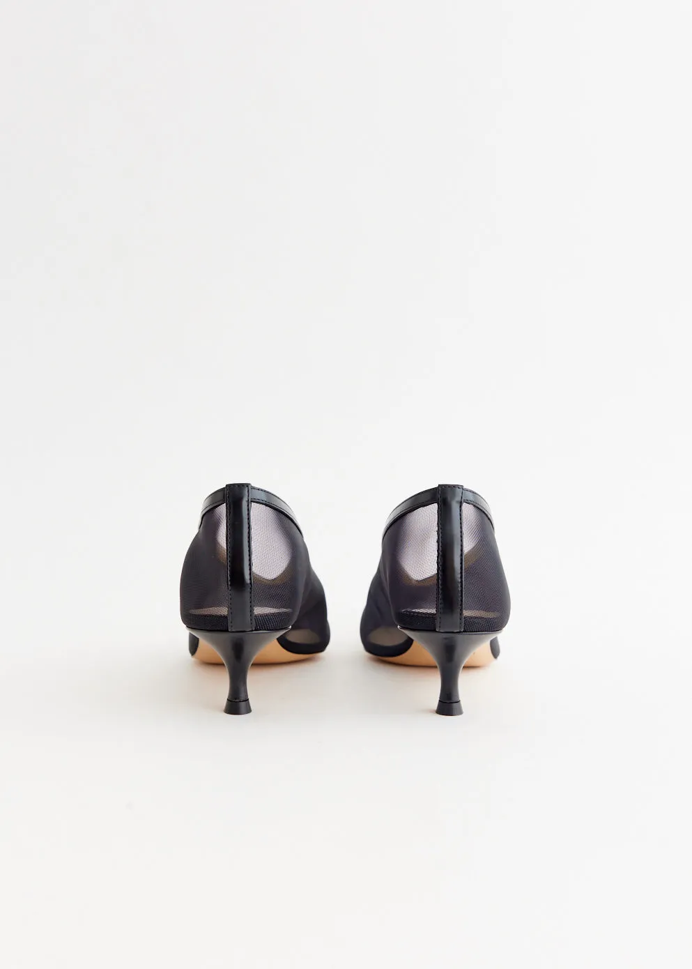 Walking Mood Supportive Cushion Babouche Kitten Mesh Heels