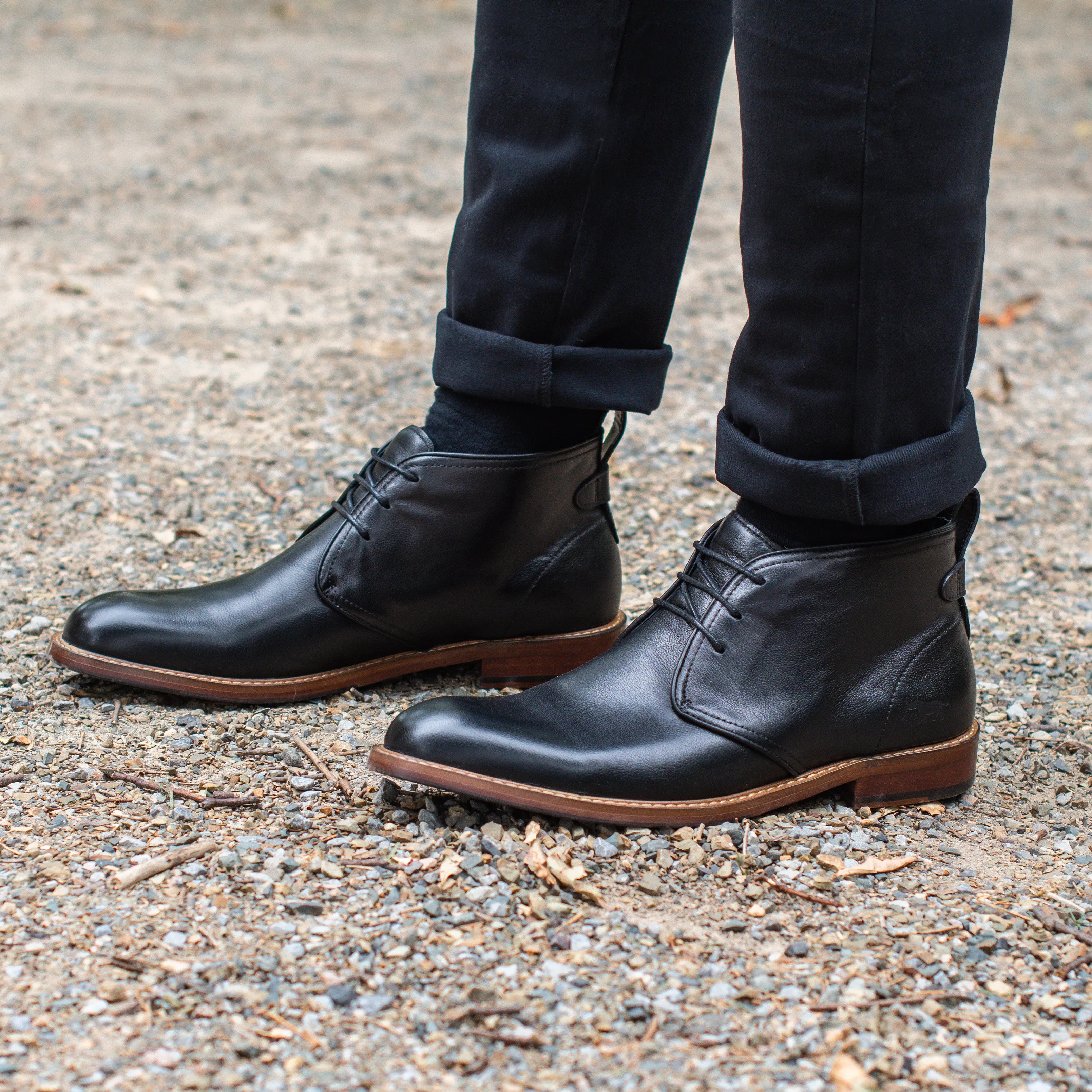 Bail Lace Up Boots Black Waterproof Snow Trekker Slip On Style