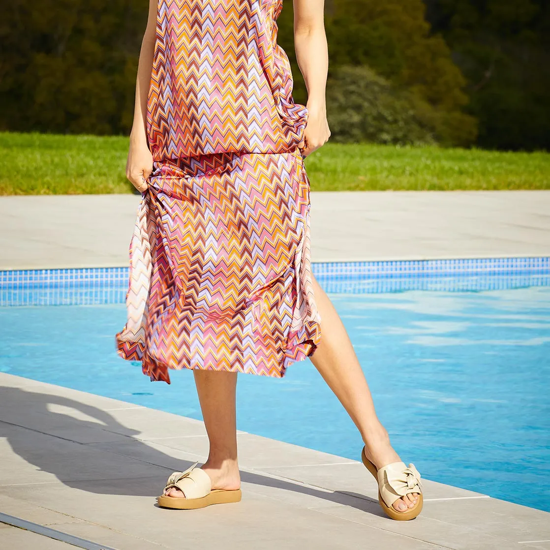 Soft White Foot Vent Bailey: Cream Leather