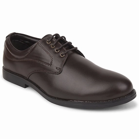 Refined fit Fortune Brown Formal Lacing Derby Shoes For Men MAJESTIC-1 By Liberty