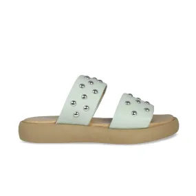 Bobbi: Mint Leather Knit Design