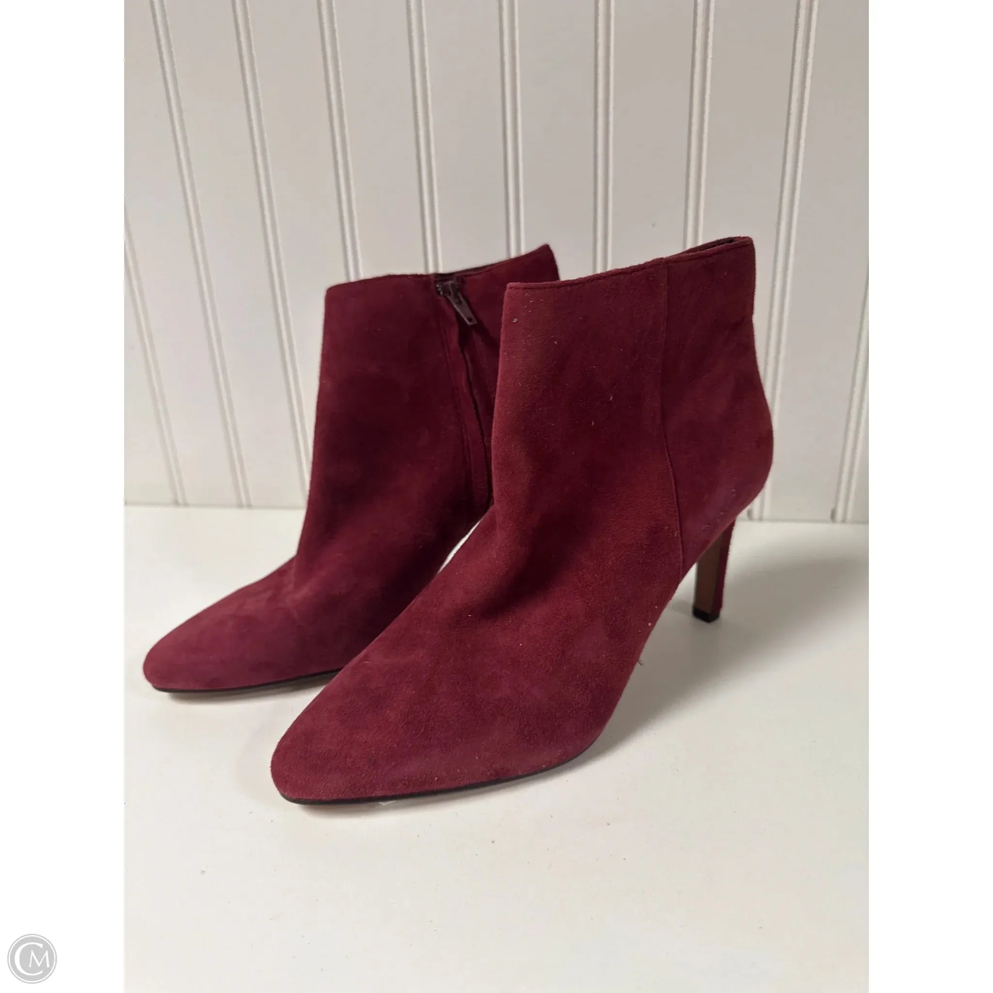 Boots Ankle Heels By Banana Republic In Red, Size: 6.5 Stay Light