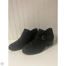 Spring Vibe Velcro Design Boots Ankle Heels By Clarks In Black, Size: 9