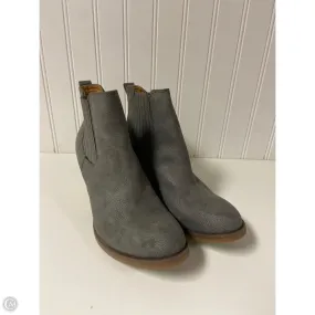 Street Pace Boots Ankle Heels By Korks In Grey, Size: 7