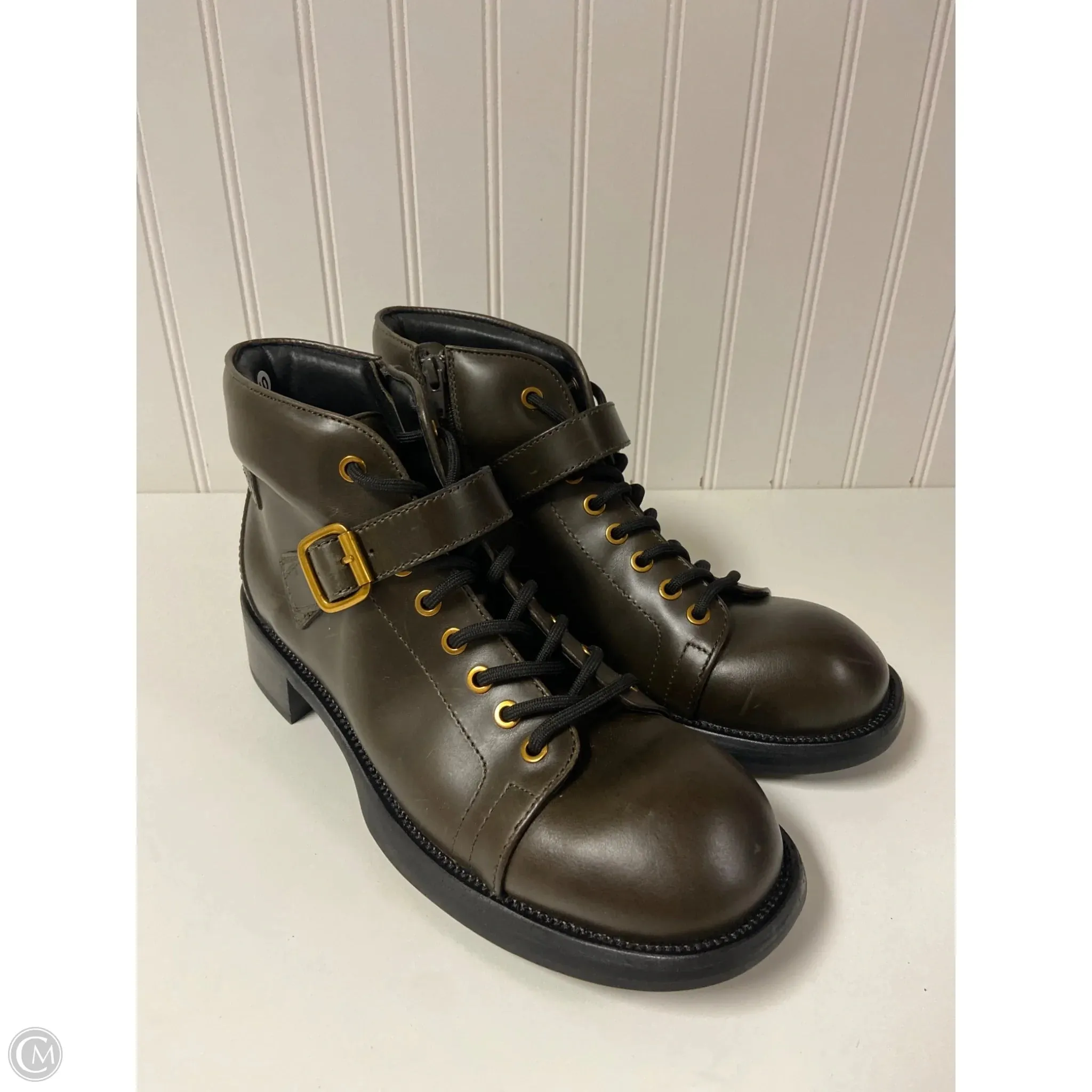 Boots Combat By Jeffrey Campbell In Brown, Size: 10 Ease Wear