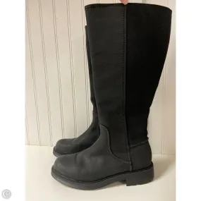 Boots Knee Heels By Clarks In Black, Size: 8 Breathable Outsole Sunny Walk