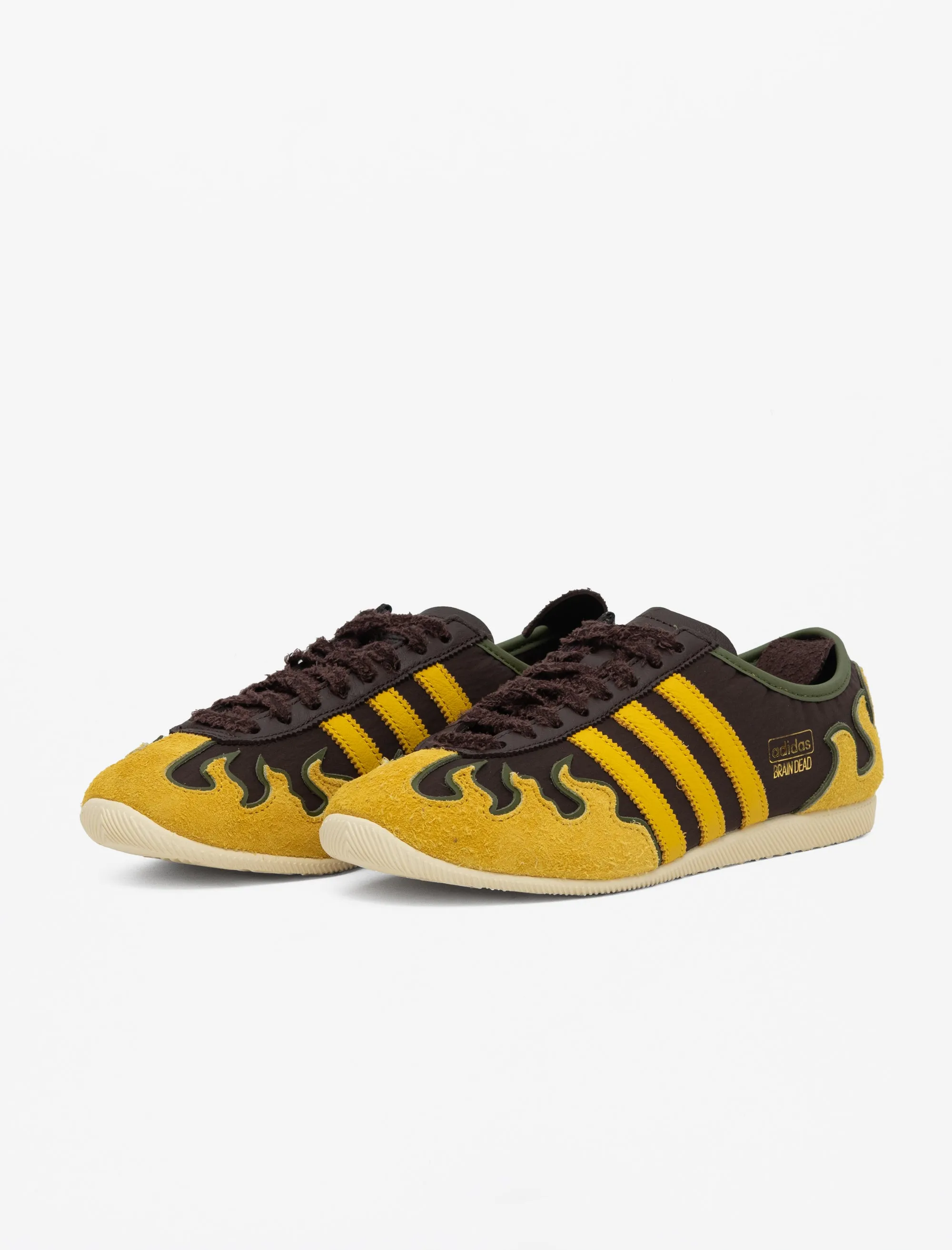 Brain Dead Japan Lo (Shale Brown/Hazy Yellow) Flat Sole Relaxed Fit Shoes