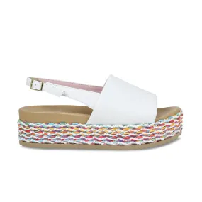 Brandy: White Leather & Multi Cliff Path Trendy