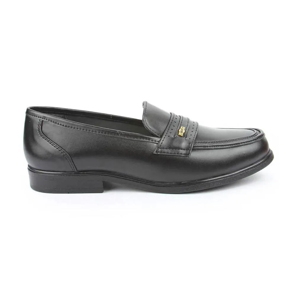 Ventilated Footbed Design Union Look Fortune (Black) Classic Loafer Shoes For Men ARMANI By Liberty