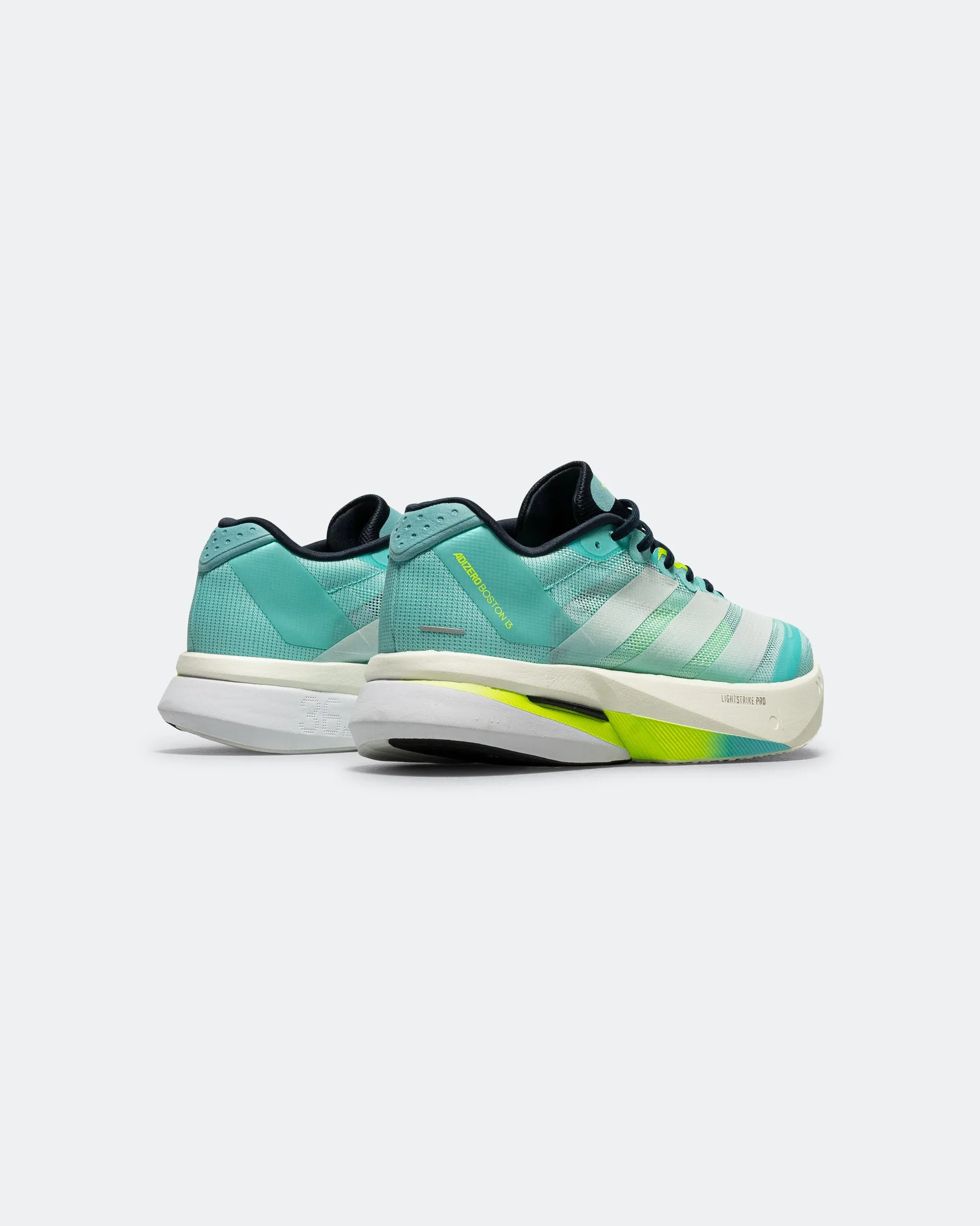 Daily Comfort Mens Adizero Boston 13 - Flash Aqua/Cloud White-Lucid Lemon