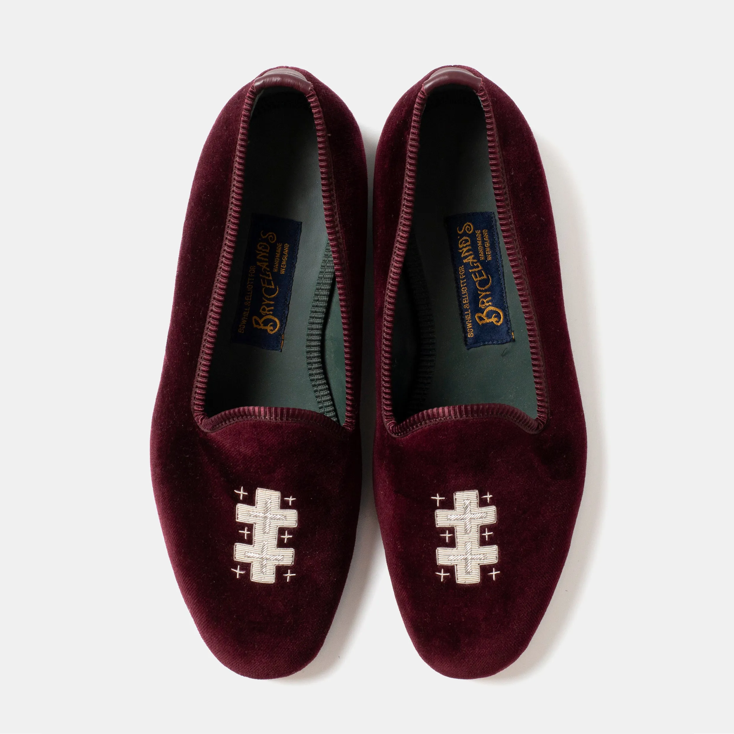 Relax Day Event Go Bryceland's x Bowhill & Elliott Velvet Slippers Wine