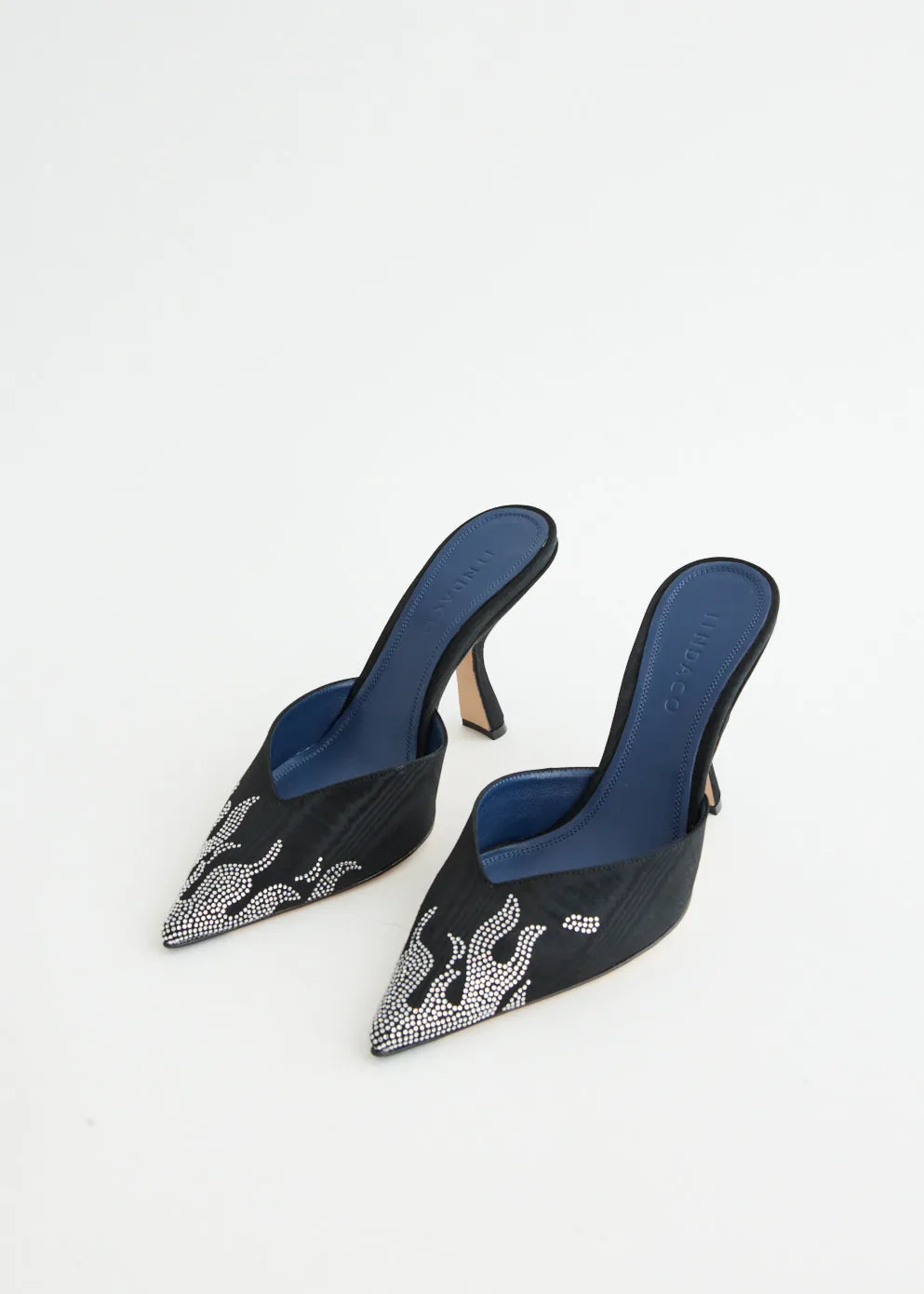 Carmen Grosgrain Moire Mules Daily Mood Game Day