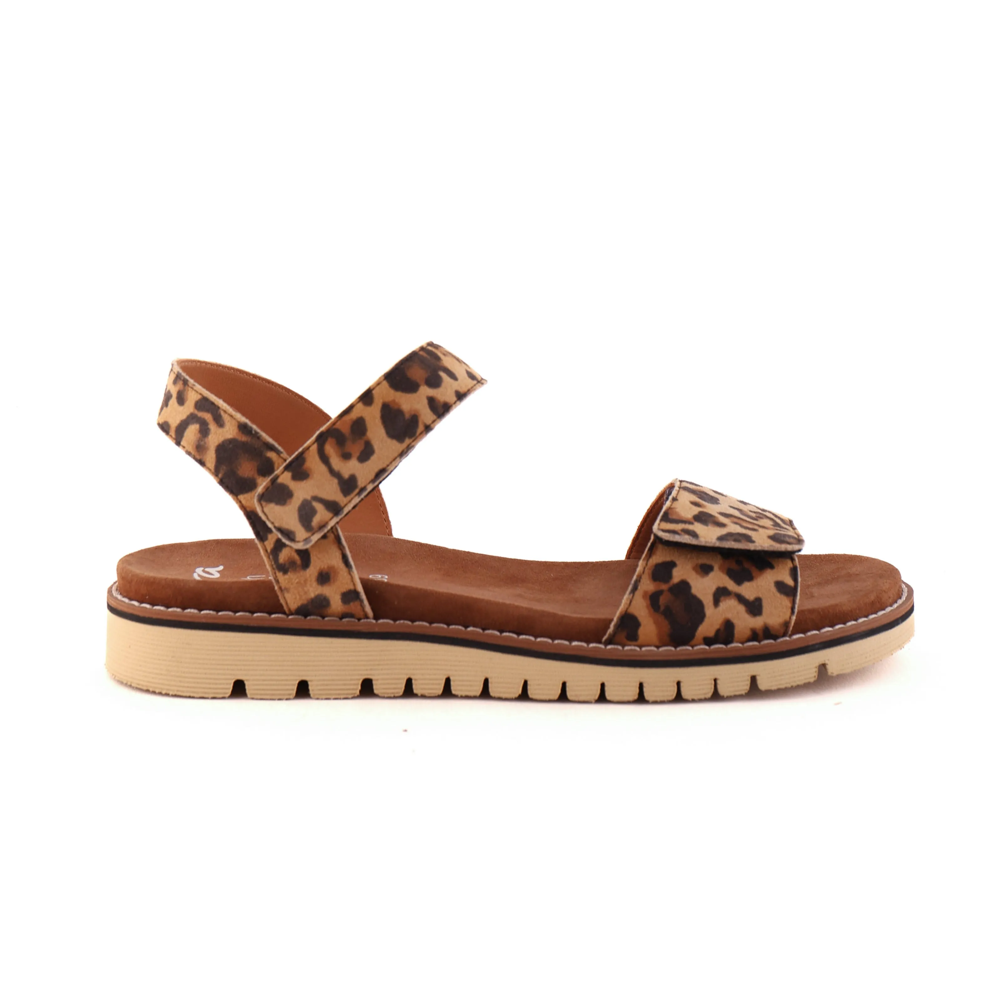 28114 Leopard Suede Wedge Sole