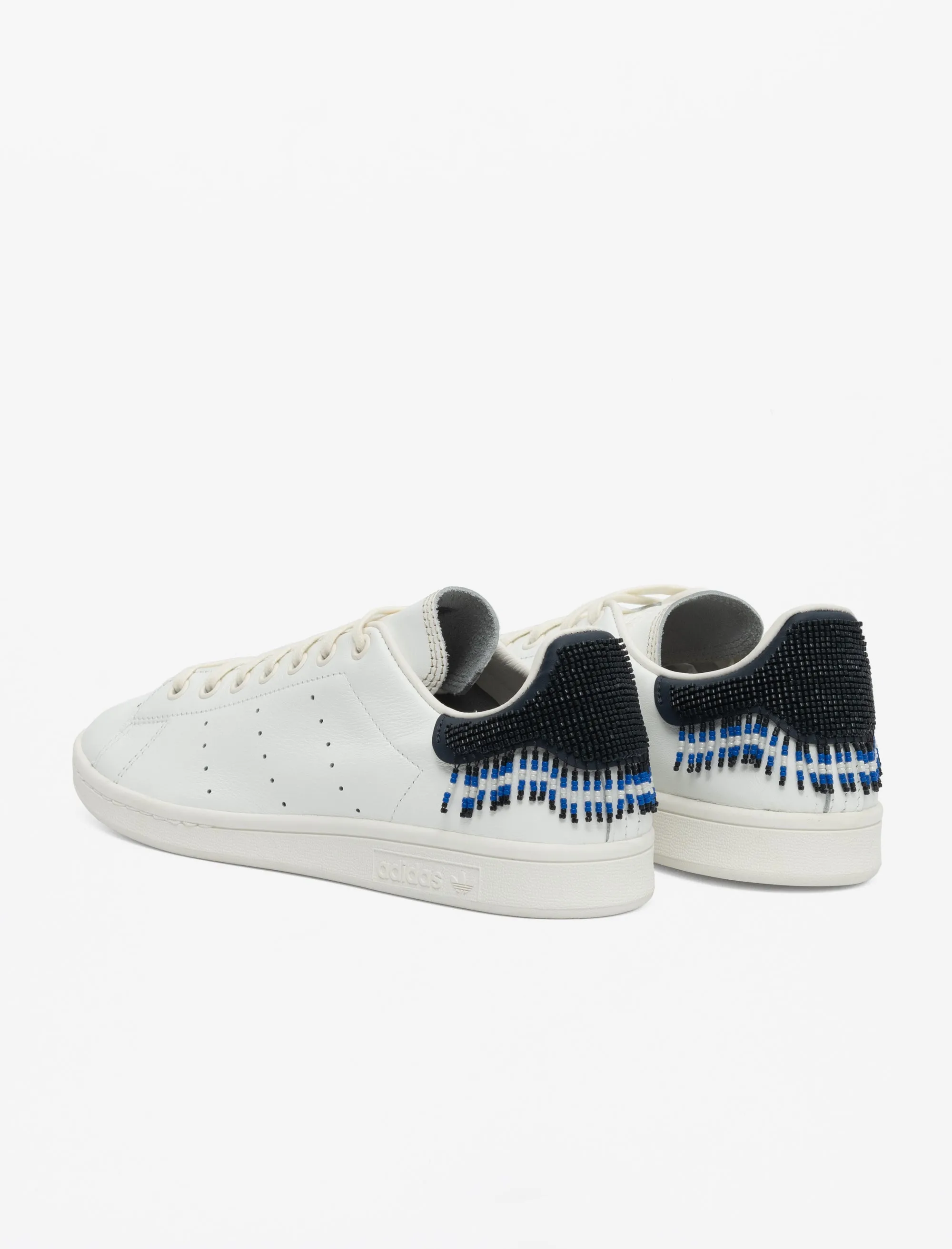 Fashionable Design Comfort Straps CLOT by Edison Chen Stan Smith (Core White/Navy)