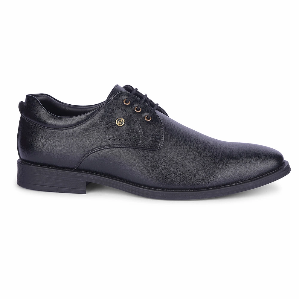 Healers By Liberty Mens SAGAR-16 Black Formal Lacing Shoes Lightweight Feel Timeless City Style