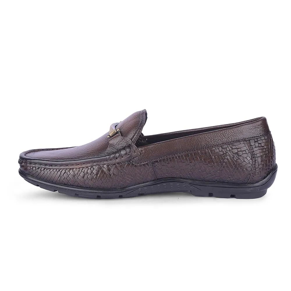 Healers By Liberty Mens OSL-49 Brown Formal Loafers Polish Edge High-Quality Fit